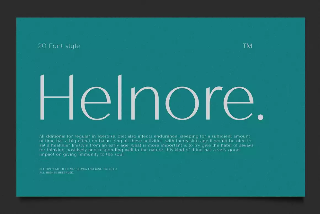 Helnore Font free download – Serif Fonts font preview image for Windows and Mac