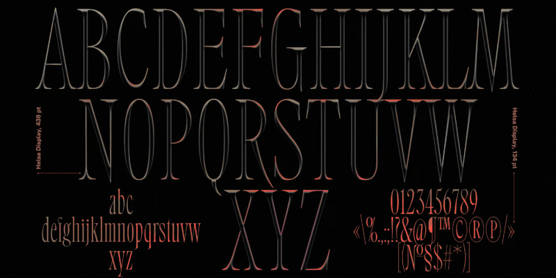 Helsa Display Font free download preview 4 – Serif Fonts font