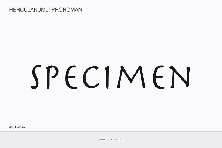 Herculanum LT Pro Font free download preview 2 – Display Fonts font