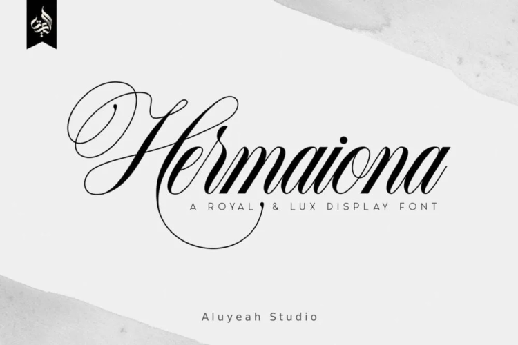Hermaiona Font free download preview 6 – Calligraphy Fonts font