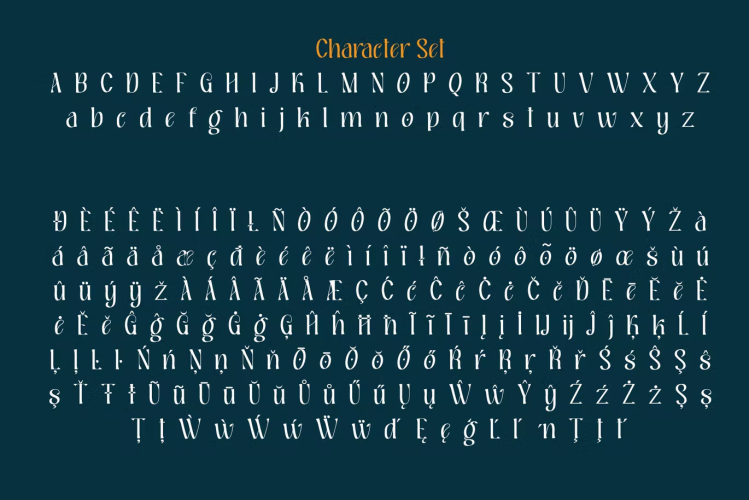 Hildor Beautiful Display Font free download preview 2 – Serif Fonts font