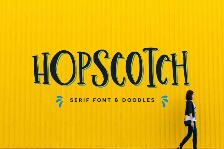 Hopscotch Font free download preview 4 – Serif Fonts font