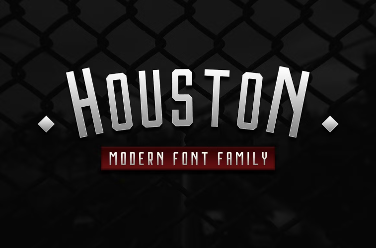 Houston Font free download preview 2 – Display Fonts font
