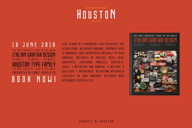 Houston Font free download preview 6 – Display Fonts font