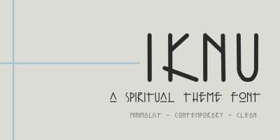Iknu Font free download – Contemporary font preview