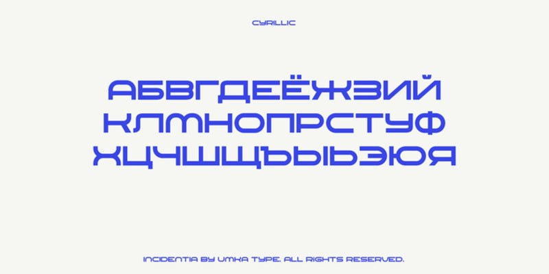 Incidentia Font free download preview 3 – Display Fonts font