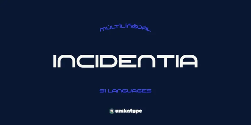 Incidentia Font free download preview 8 – Display Fonts font
