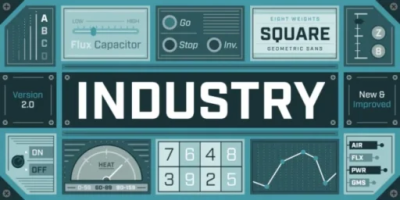 Industry Font Family free download – Display Fonts font preview