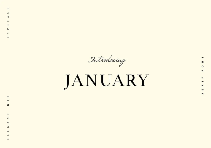 January Font free download preview 3 – Typeface font