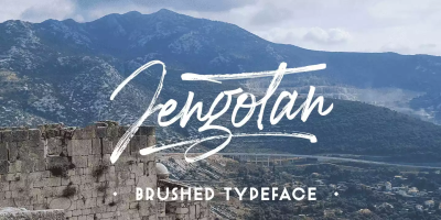 Jengotan Font Family free download – Brush Fonts font preview