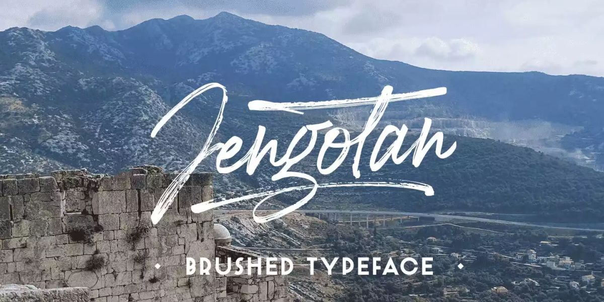Jengotan Font Family free download – Brush Fonts font preview image for Windows and Mac