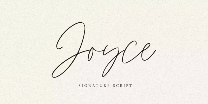 Joyce Font free download preview 8 – Script And Handwritten font
