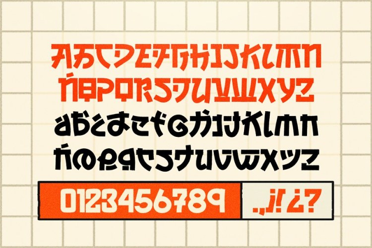 Kabuto Tribute Font free download preview 3 – Display Fonts font