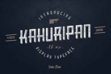 Kahuripan Font free download – Vintage font preview