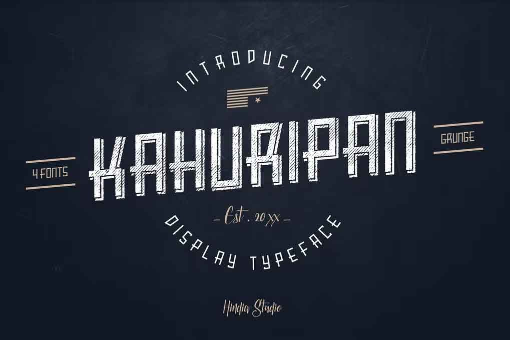 Kahuripan Font free download – Serif Fonts font preview image for Windows and Mac