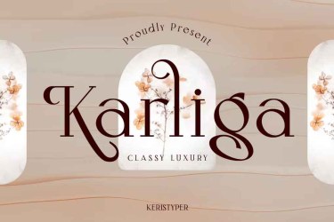 Karliga Font free download – Vintage font preview