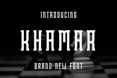 Khamar Font free download – Branding font preview
