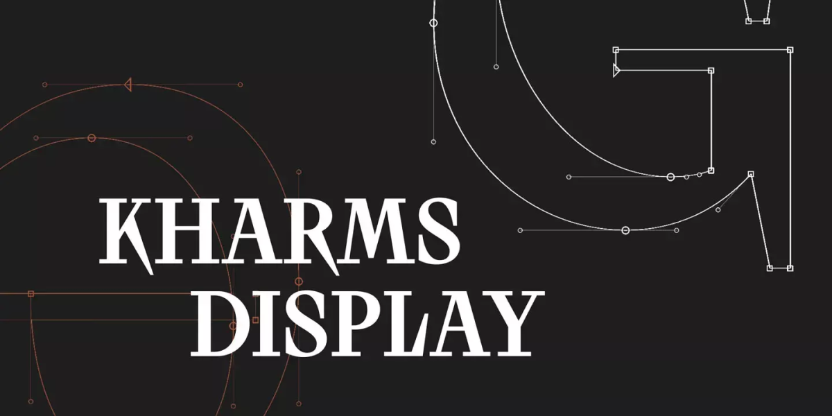 Kharms Display Font free download – Typeface font preview image for Windows and Mac
