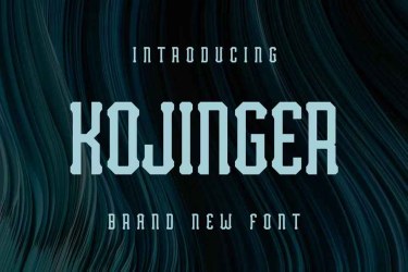 Kojinger Font free download – Branding font preview