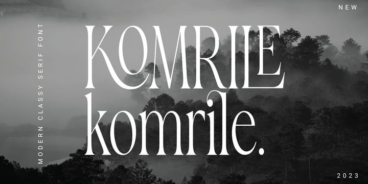 Komrile Font Family free download preview 11 – Serif Fonts font