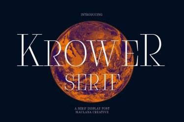 Krower Serif Display Font free download – Display font preview