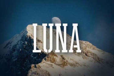 LUNA Font free download – Serif Fonts font preview