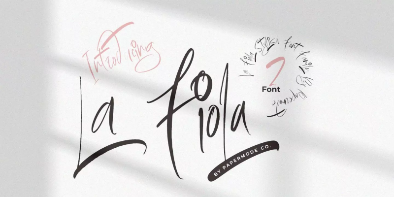 La Fiola Font Family free download preview 8 – Font Family font