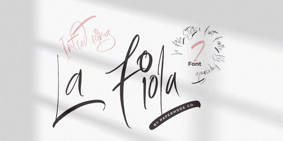 La Fiola Font Family free download – Font Family font preview image for Windows and Mac
