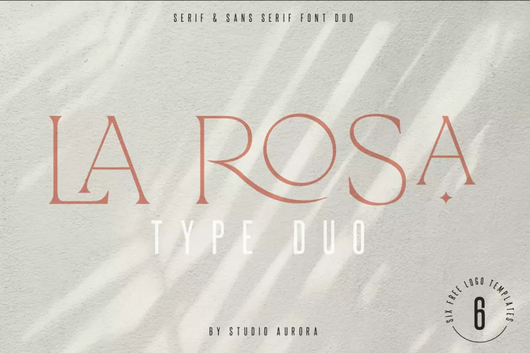 La Rosa – Elegant Summer Serif Font free download preview 6 – Serif Fonts font