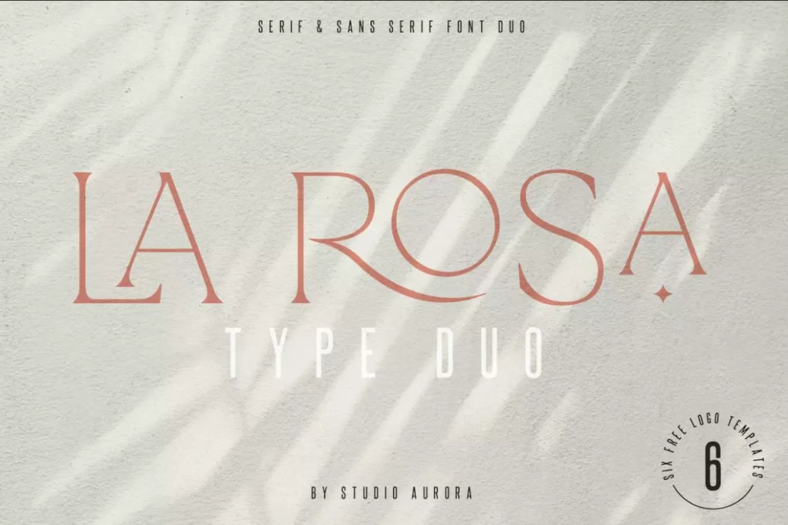 La Rosa – Elegant Summer Serif Font free download – Serif Fonts font preview image for Windows and Mac