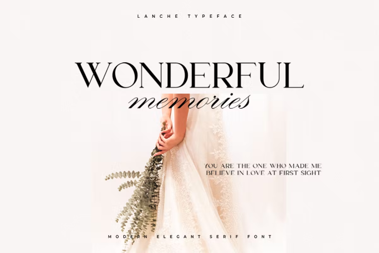 Lanche Font free download preview 2 – Serif Fonts font