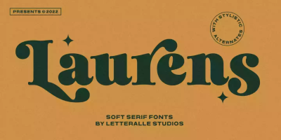 Laurens Font free download – Vintage font preview