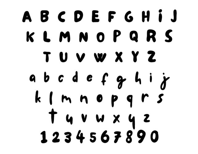 Le Petit Cochon Font free download preview 1 – Display Fonts font