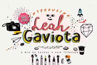Leah Gaviota Font free download – Serif Fonts font preview