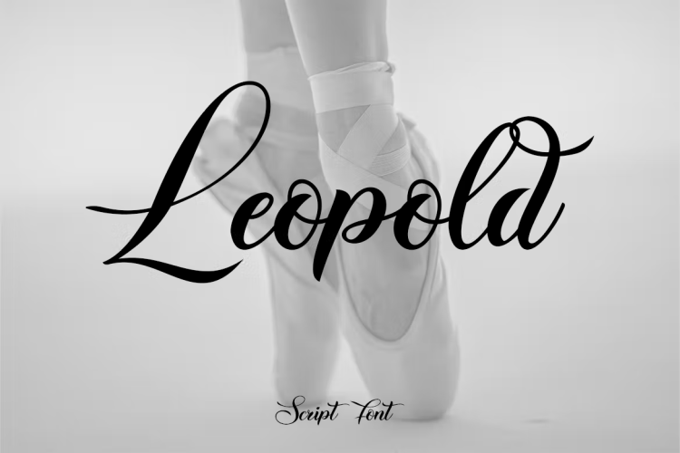 Leopold Script Font free download preview 1 – Script And Handwritten font