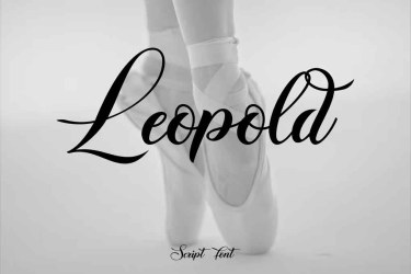 Leopold Script Font free download – Script And Handwritten font preview