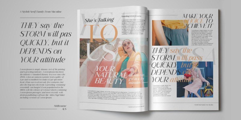 Lessa Font Family free download preview 6 – Serif Fonts font