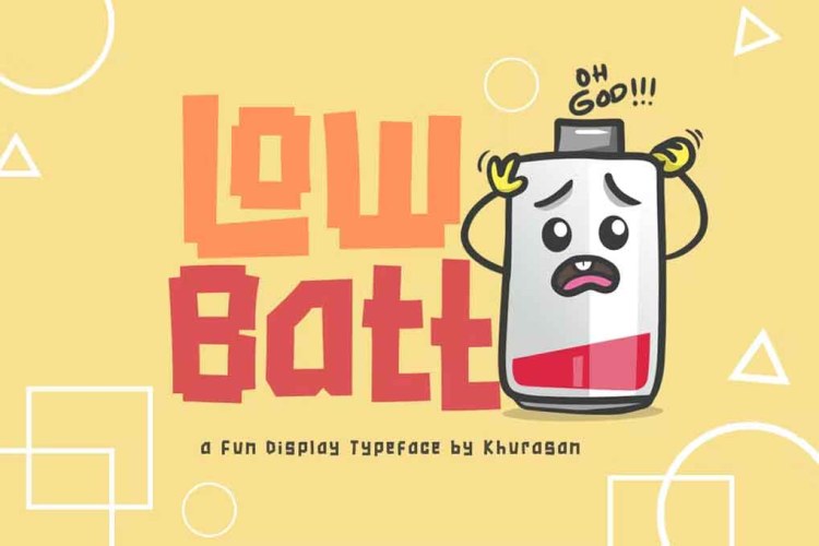 Low Batt Font free download preview 4 – Sans Serif Fonts font