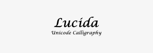 Lucida Unicode Calligraphy Font Family free download – Display Fonts font preview image for Windows and Mac