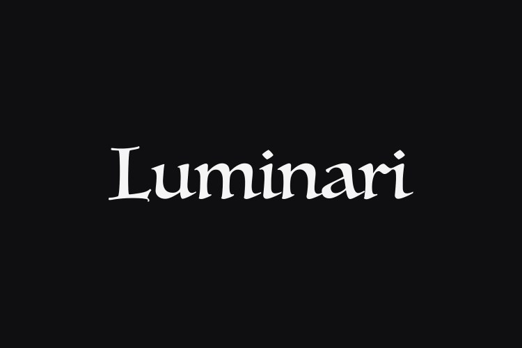 Luminari Font free download preview 1 – Display Fonts font