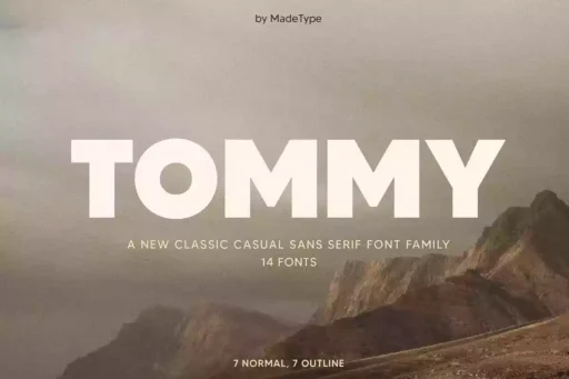 MADE TOMMY Font free download – Sans Serif Fonts font preview image for Windows and Mac