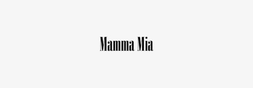 Mamma Mia Font free download – Serif Fonts font preview image for Windows and Mac
