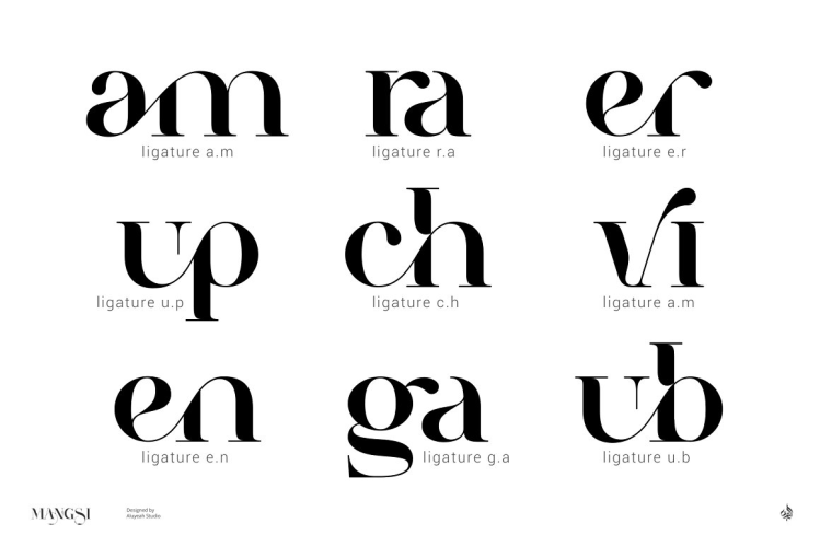 Mangsi Font free download preview 6 – Modern Serif Font font