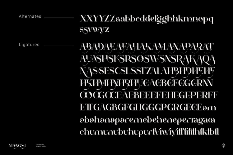 Mangsi Font free download preview 8 – Modern Serif Font font