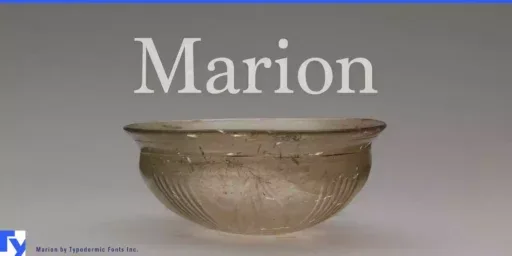 Marion Font preview 5 – Serif Fonts font sample