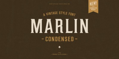 Marlin Font Family free download – Vintage font preview