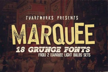 Marquee 18 Grunge Font free download – Display font preview