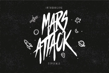 Mars Attack Font free download – Typeface font preview