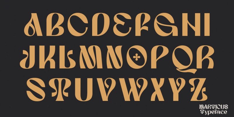 Marticus Font free download preview 3 – Display Fonts font