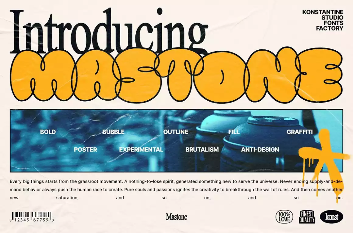 Mastone Font free download – Display Fonts font preview image for Windows and Mac